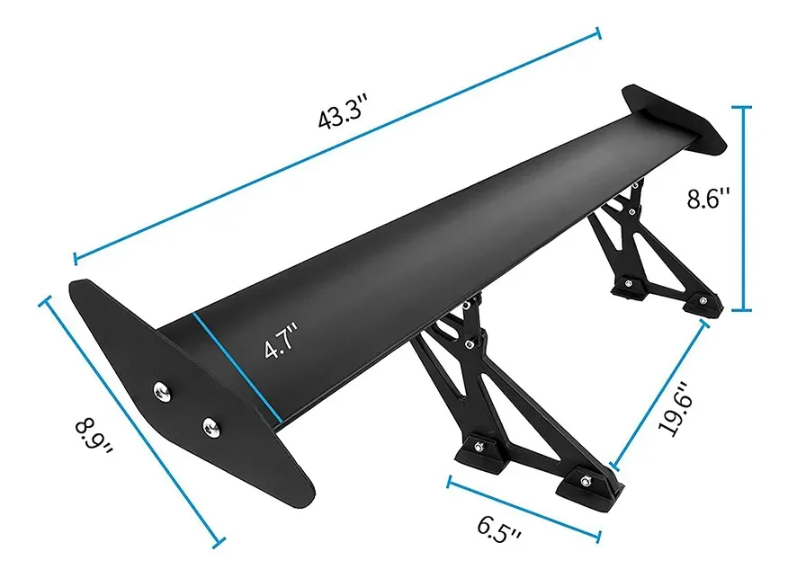 Spoiler Alerón Trasero Universal Tuning Aluminio 110cm · imagen 4