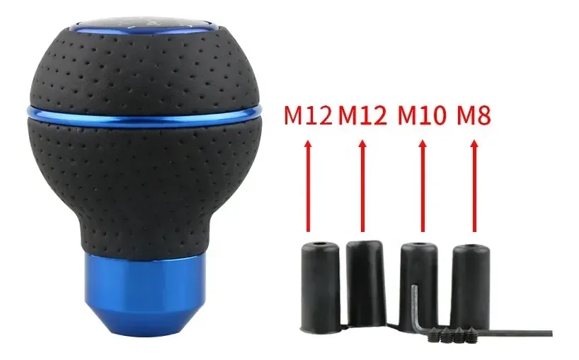 Pomo Perilla De Palanca De Cambios Sincrónico Tuning Azul · imagen 3
