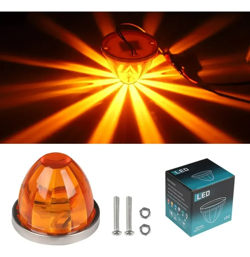 Luces Led Para Camiones Watermelon 12v 24v (unidad) Ambar