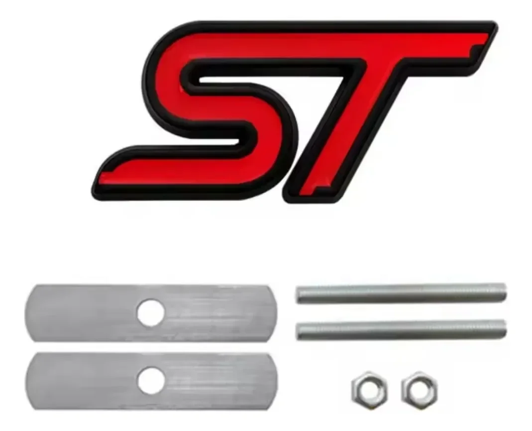 Emblema De Parrilla St Ford Grande Universal (unidad) Rojo/negro