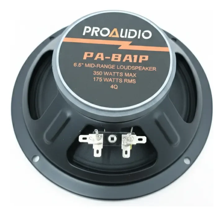 Medios 6.5 Pulgadas Extra Plano Pa-ba1p 350w Marca Proaudio · imagen 2