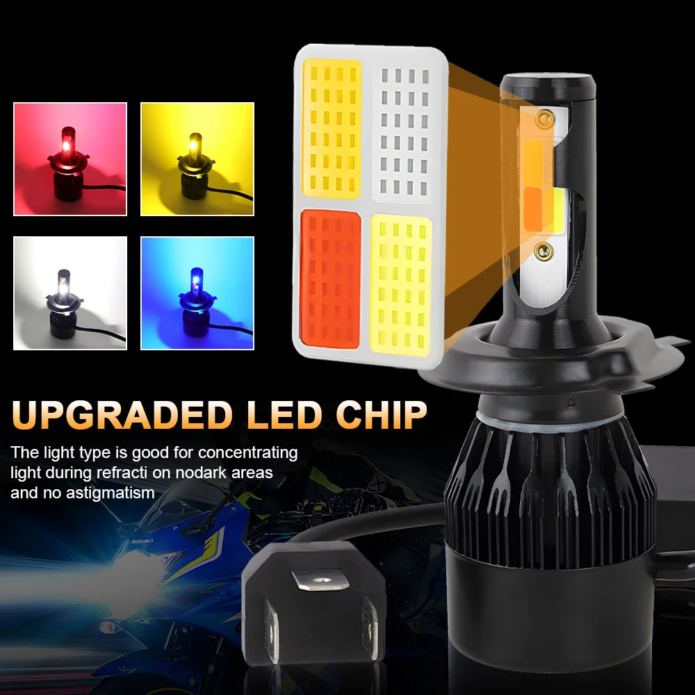 Bombillo Led H4 multicolor con strobo