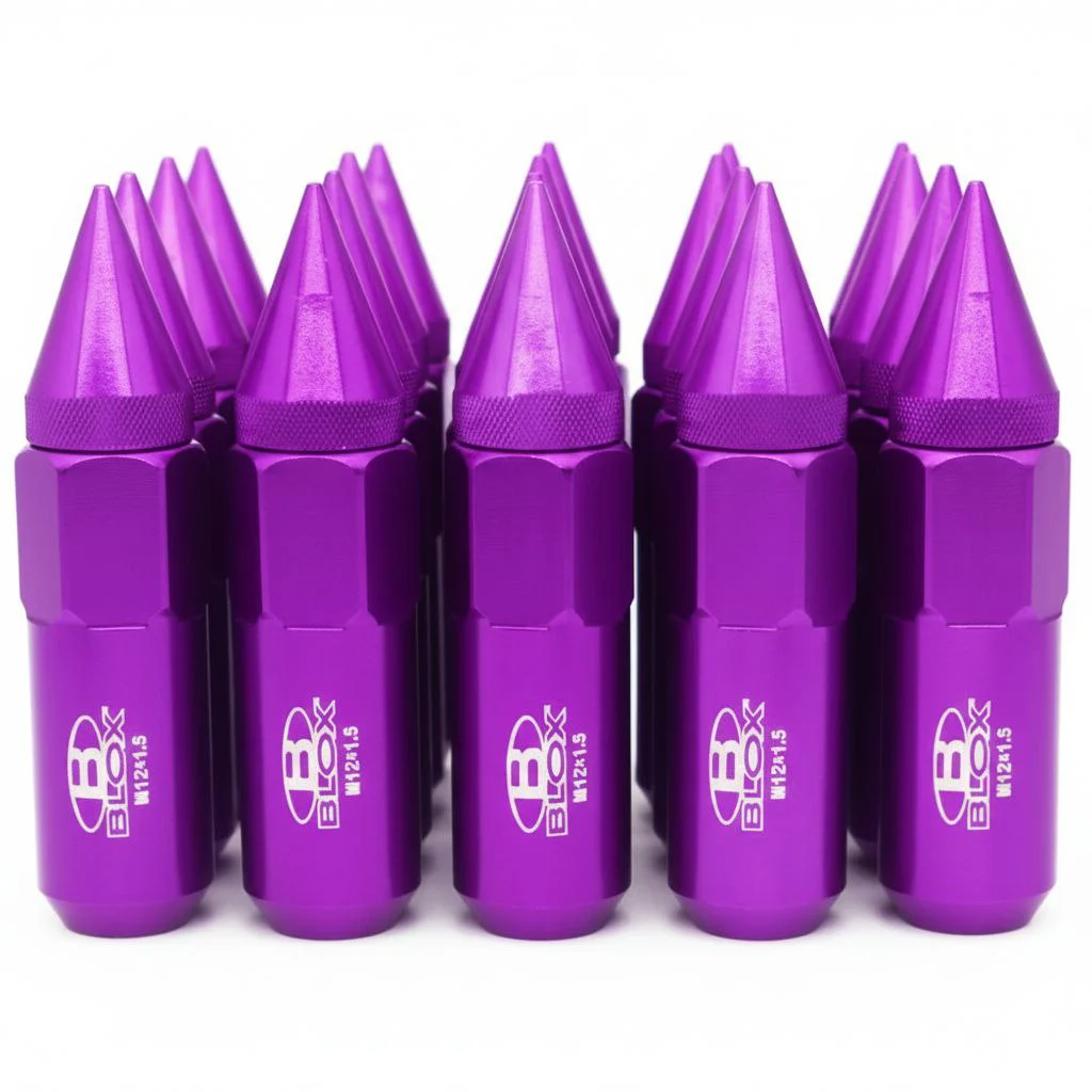 Juego De Tuercas De Púas Blox 20 Unidades 12x1.5 Morado
