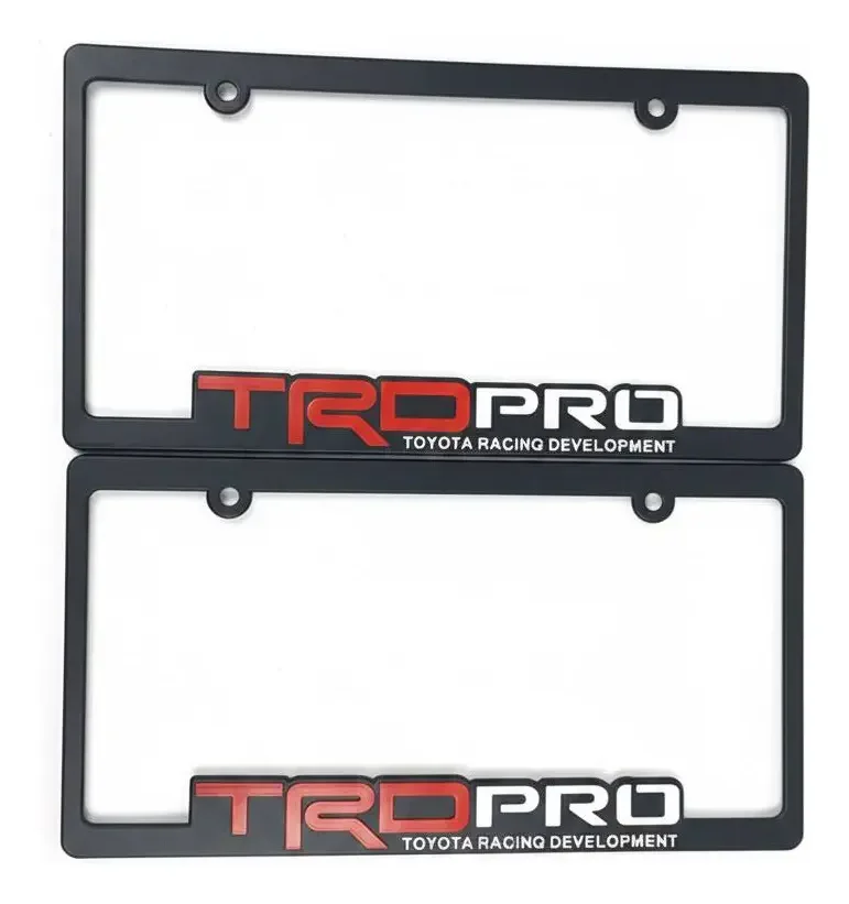 Par de Porta Placas Marco TRD Pro Sin Tornillo
