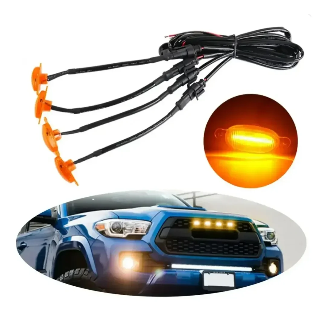 Kit De Luces Led Ambar Redondo Grill De Parrilla · imagen 2
