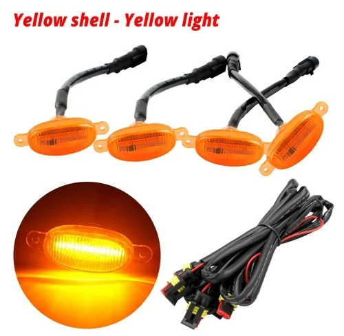 Kit De Luces Led Ambar Redondo Grill De Parrilla