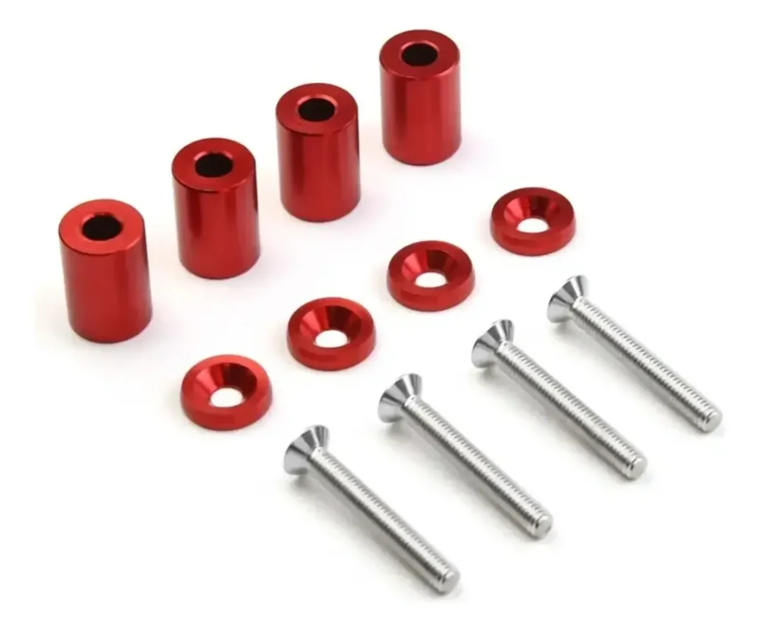Elevador De Capot Cilindrico Estilo Jdm Para Carros FOCUS - Rojo