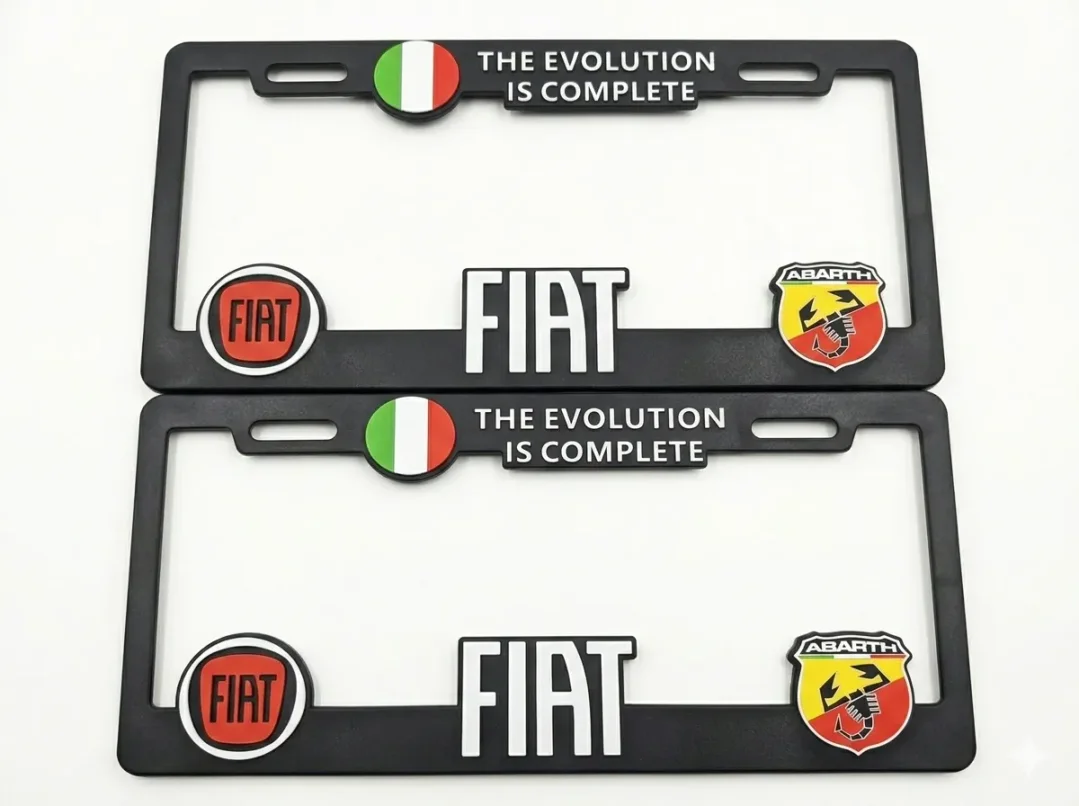 Marco Porta Placa Fiat Universal Par Sin Tornillo