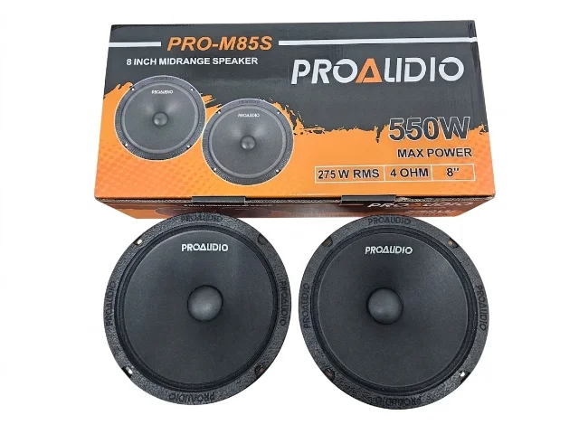 Medios 8 pulgadas Pro-M85S 550w marca ProAudio