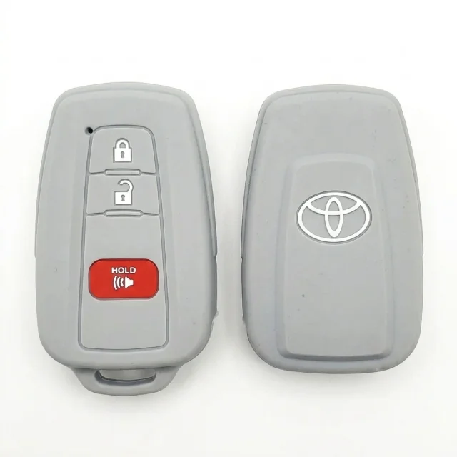 Forro Silicon Marca Toyota - Gris