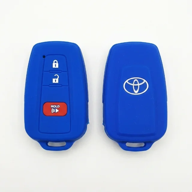 Forro Silicon Marca Toyota - Azul