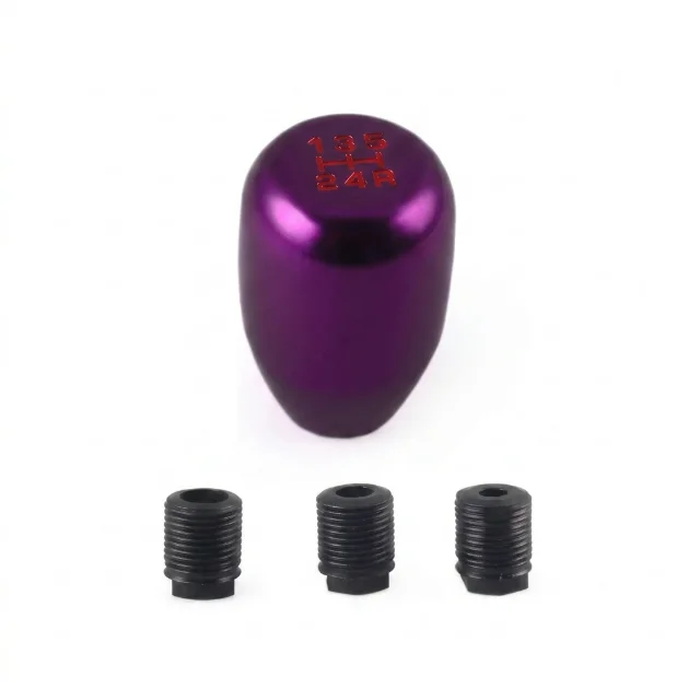 Pomo Universal Para Carros Sincrónicos Estilo Jdm Morado