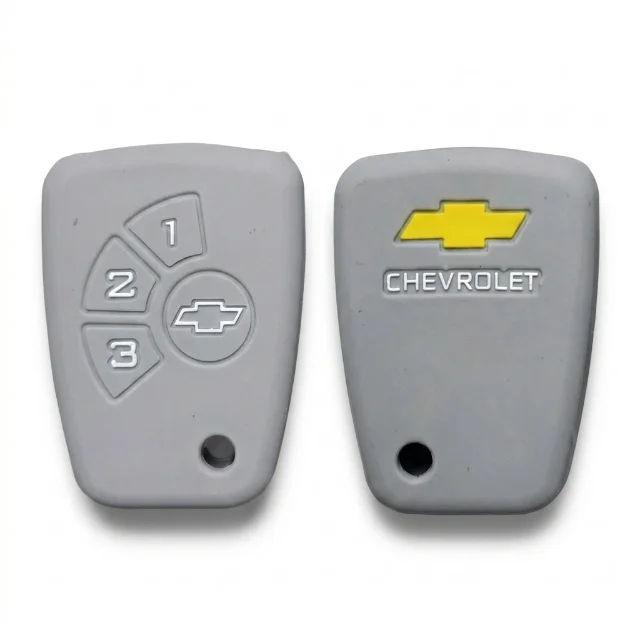 Forro Silicon Marca Chevrolet - Gris