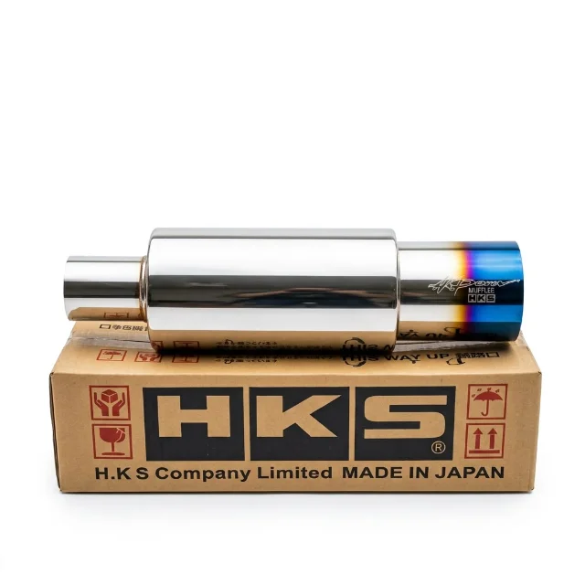 Muffler Resonador Punta Quemada HKS 3.5" para Carro