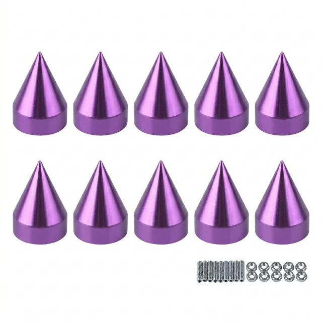Tornillos decorativos tipo púas JDM - Morado