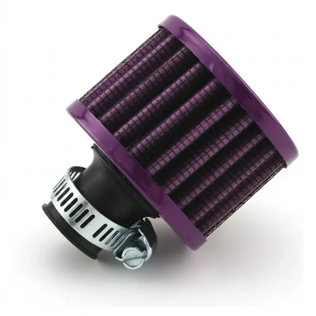 Mini Filtro De Aire Conico Jdm Para Tapa Válvula Carros Morado