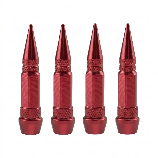 Tapa Gusanillos De Púas Blox Tunning Set De 4 Pzas Rojo