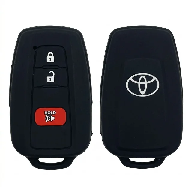 Forro Silicon Marca Toyota - Negro