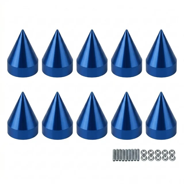 Tornillos decorativos tipo púas JDM - Azul