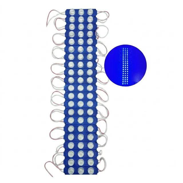 Módulos Led 3030 Borde Rueda 12v/24v Blíster De 20 Unidades  Azul
