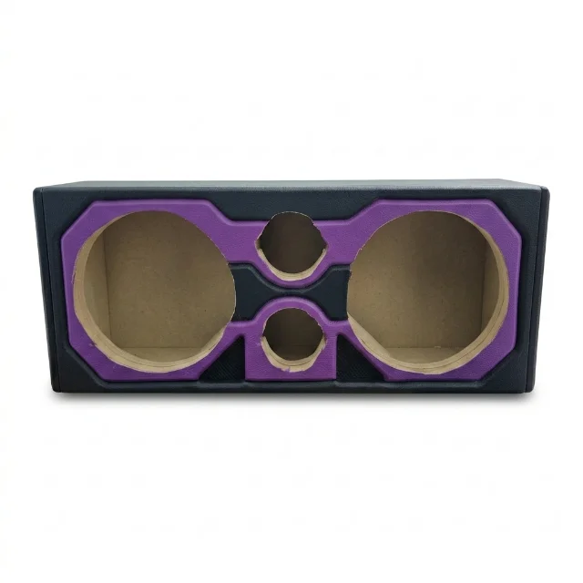 Chuchero Cajon Morado Para Medios 8 Pulgadas + Tweeter
