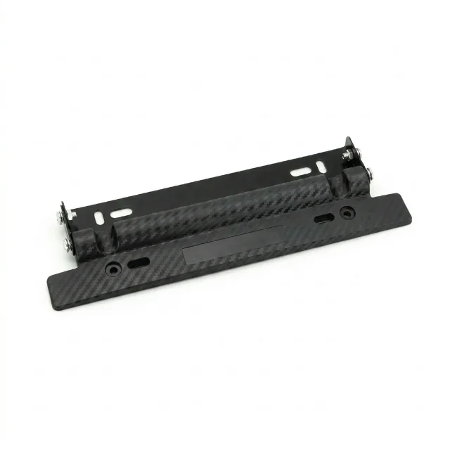 Porta Placa Graduable Delantero Tunning Negro