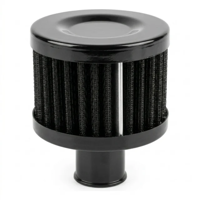 Mini Filtro De Aire Conico Jdm Para Tapa Válvula Carros Negro