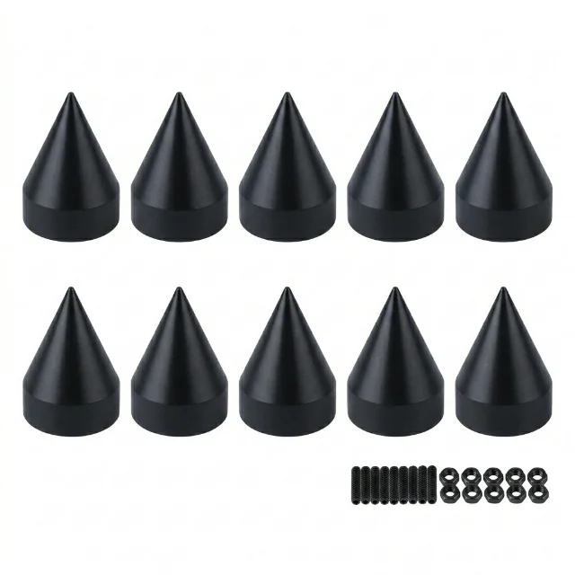 Tornillos decorativos tipo púas JDM - Negro