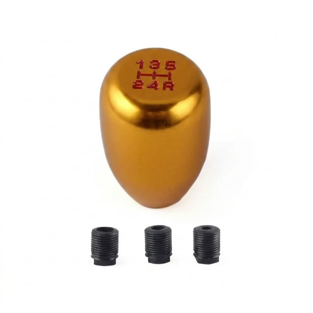 Pomo Universal Para Carros Sincrónicos Estilo Jdm Dorado