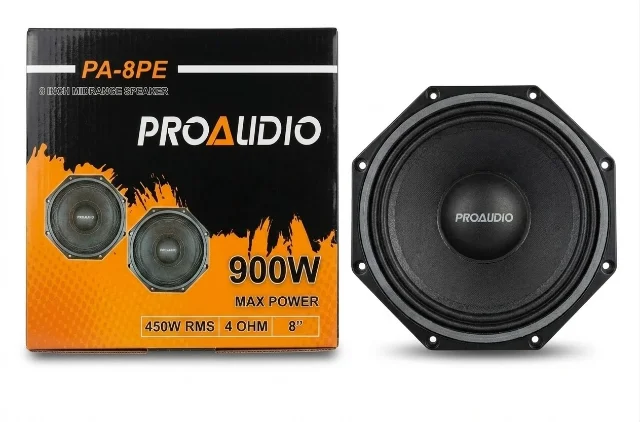 Medio 8 pulgadas octagonal 900w PA-8PE marca ProAudio
