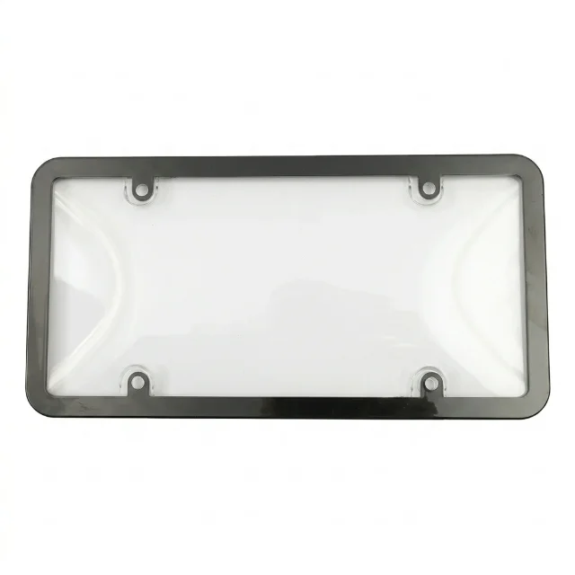 Par de Porta Placa Transparente para Carro Universal
