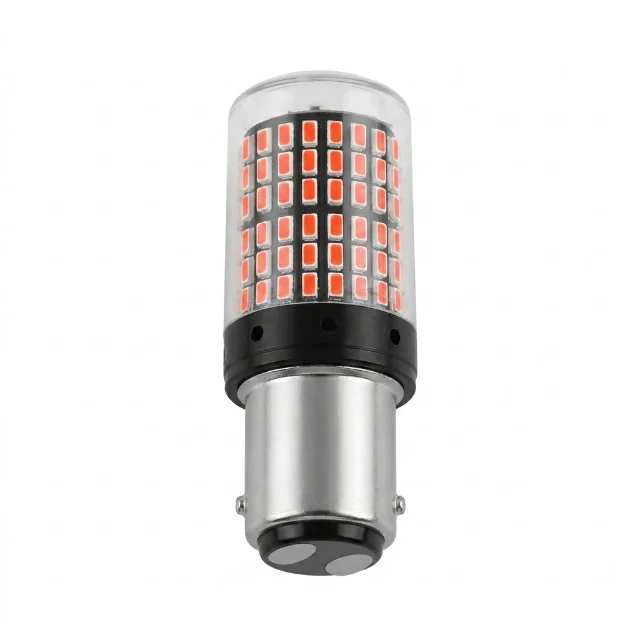 BOMBILLOS LED 1157 144 LED ROJO + STROBO