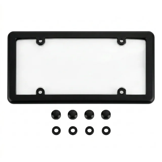 Porta Placa Semi-Ahumado para Carro Universal por UND