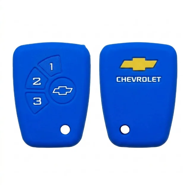 Forro Silicon Marca Chevrolet - Azul