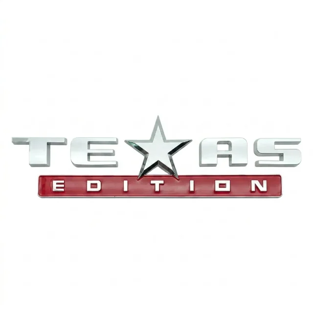 Emblema Texas Plateado