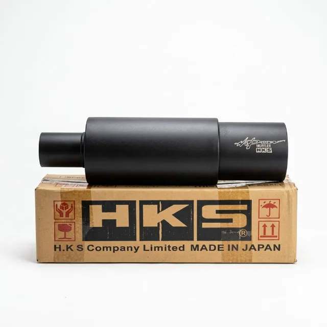 Muffler Resonador Negro Mate HKS 3.5" para Carro
