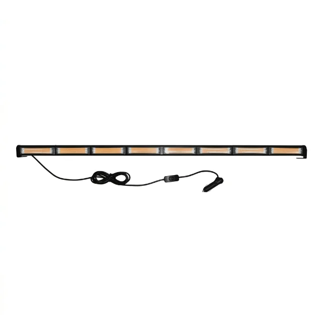 Barra Led Panorámica Strobo Emergencia 8 Tacos 117cm 12v24v Ambar
